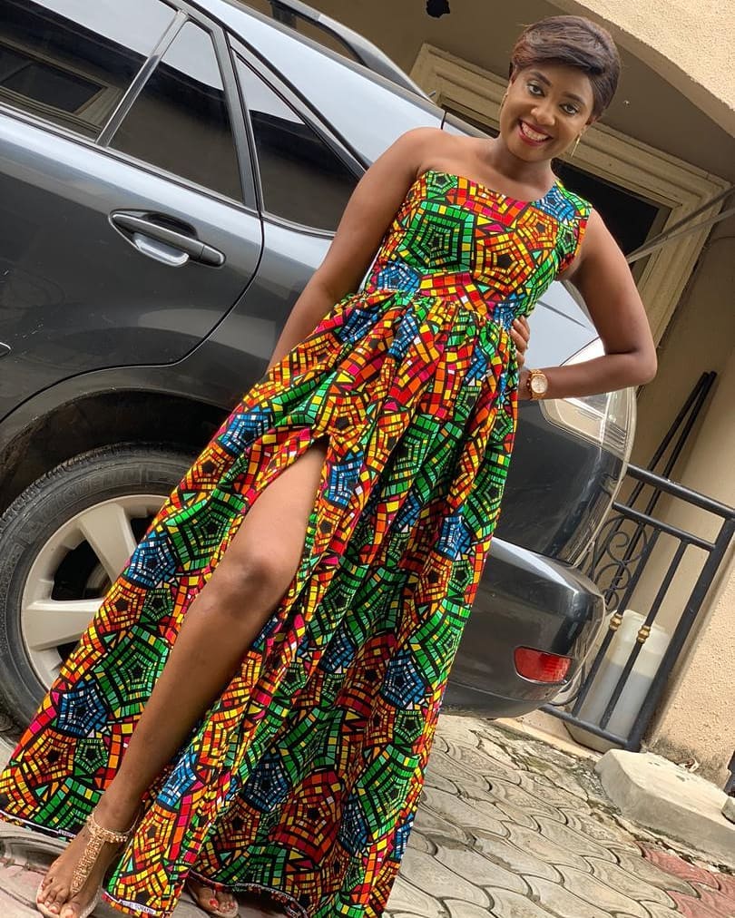 Ankara Maxi Long Gown Styles Collections for Ladies