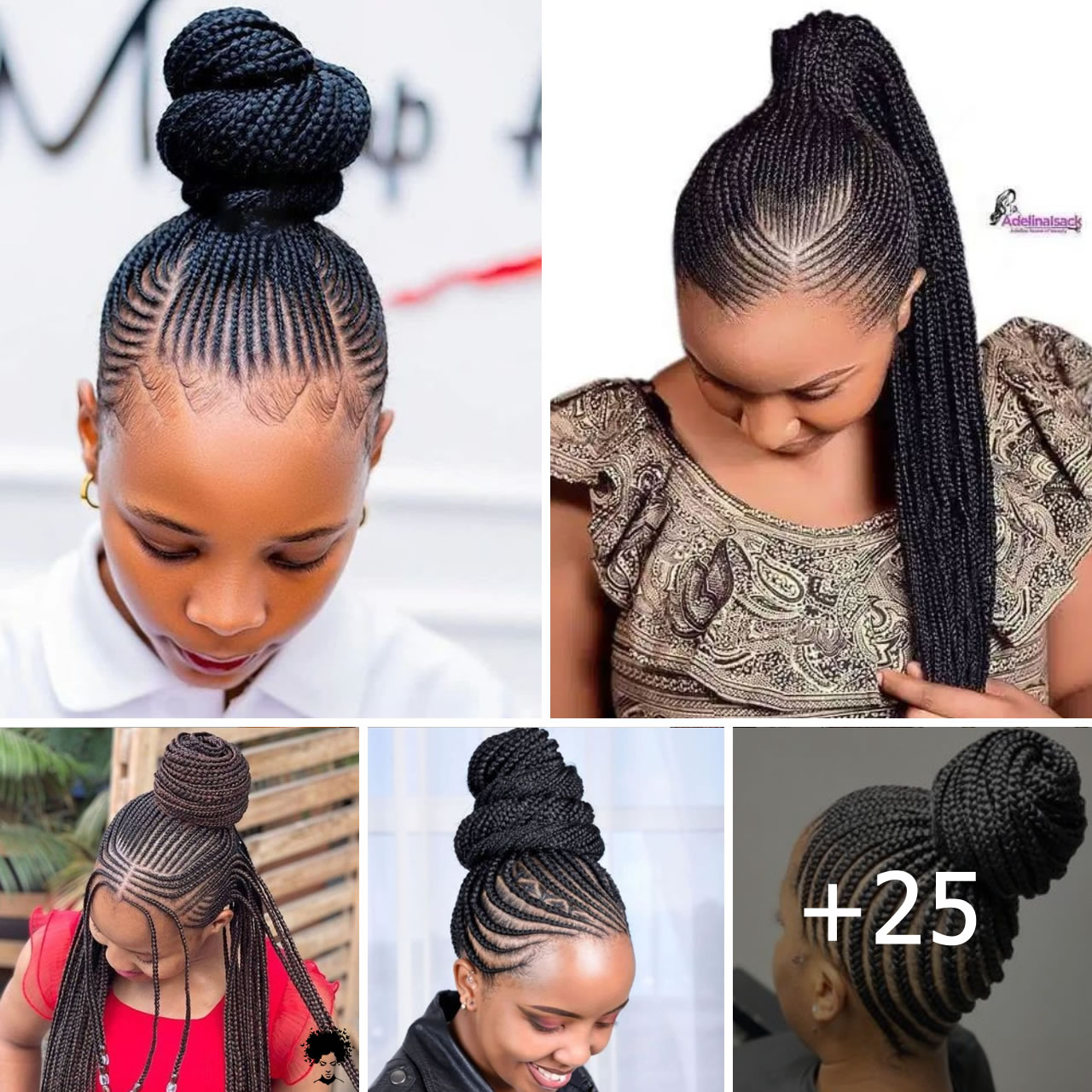 25+ Unique and Captivating Styles for Knotless Ghana Braids Hairstyles ...