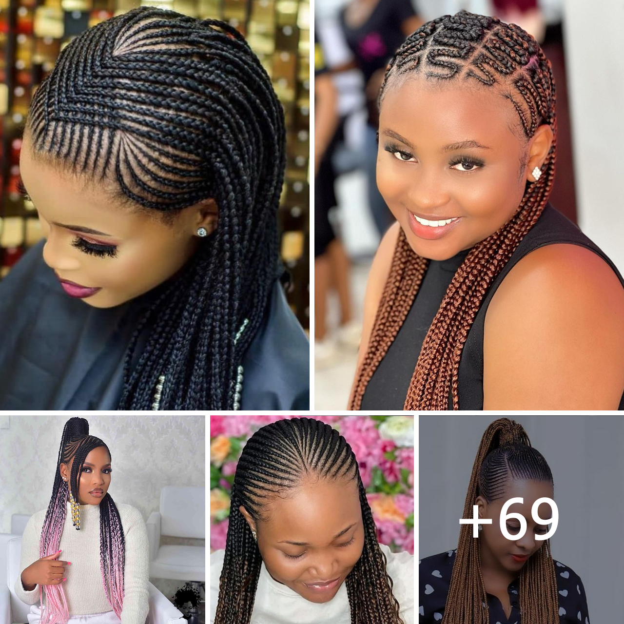 69+ Latest All-back Ghana Weaving Hairstyles For Trendy Women – YEOX