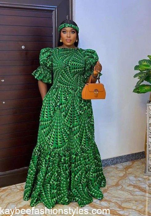 Best Ankara Long Gown Styles for Ladies