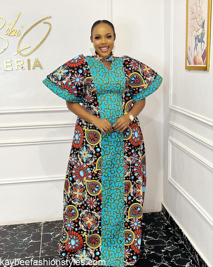 Best Ankara Long Gown Styles for Ladies